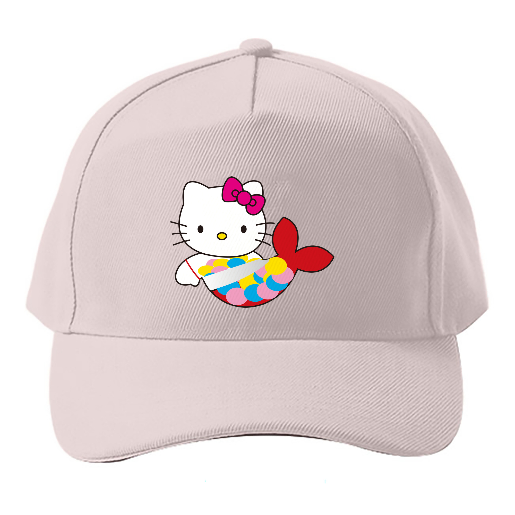（画像用） Hello Kitty ハローキティ ベースボールキャップ 綿100％ 男女兼用 帽子 スポーツ